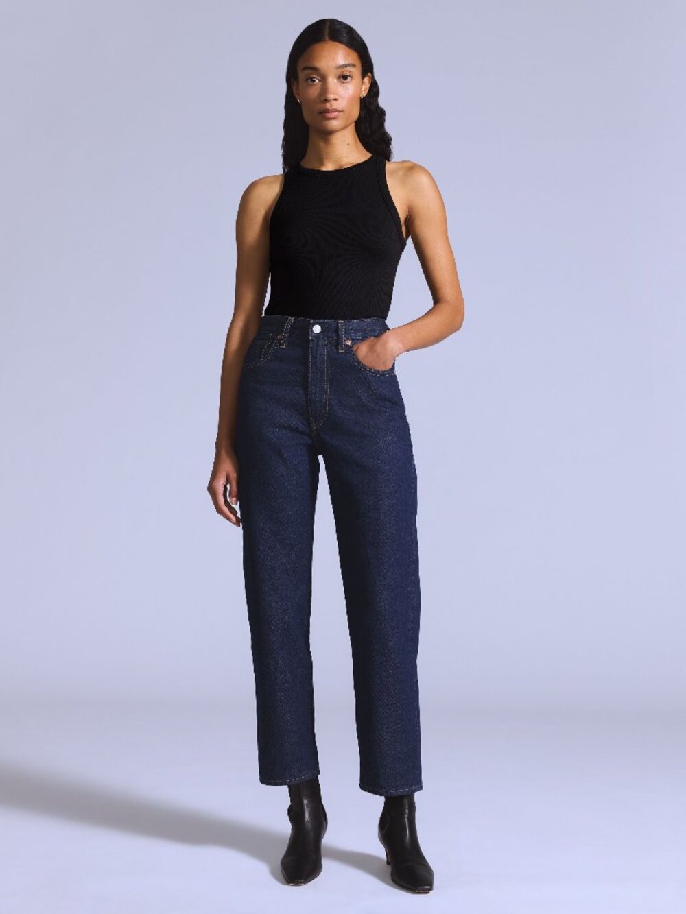 Levi's Women's Navy and Blue Jeans